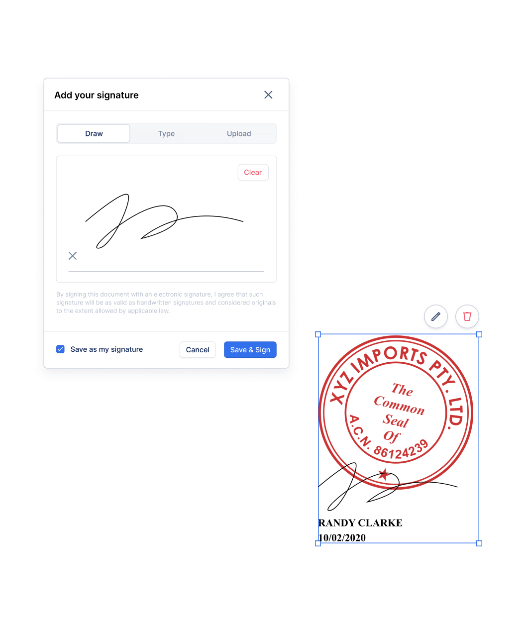 Sign & stamp your documents online eSignatures & Stamps